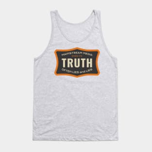 Mainstream Media - Where the Truth Often Lies Tank Top